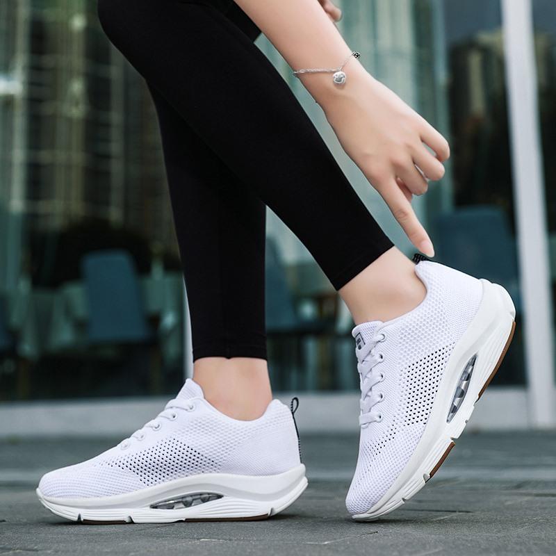 Tenis Women Sneakers Cushion Walking Shoes Breathable Gym Jogging Shoes for Woman Lace Up Platform Sport Shoe Tenes Feminino