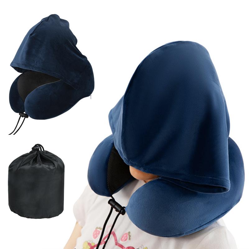 1PC Car Travel Accessory Minimalist Style Durable Fabric Durable Fabric Travel Headrest Comfortable Multi-Color