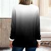 Women's Fashionable Printed Round Neck Long Sleeved Plush Warm Pullover Top