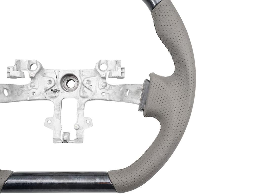 Gun Grip Steering Wheel Wood for Toyota Every Van DA17V TRISTAR'S D-Type (Black Grain)