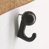 50Pcs Black Transparent Plastic Heads Thumbtack Hooks Decorative Thumb Tacks Hook Back Push Pins Hook For Cork Board