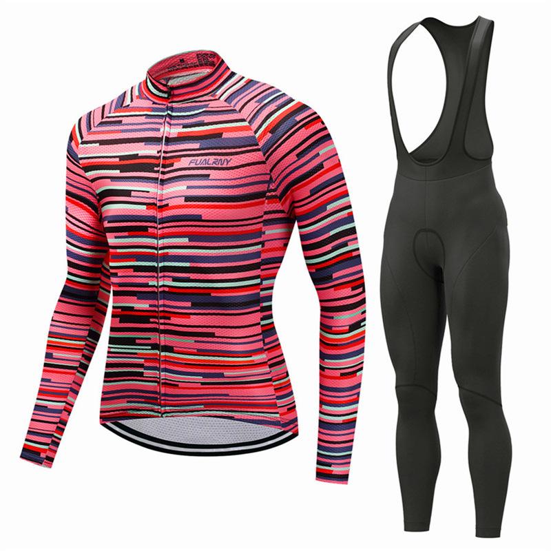 Cycling Suit Spring and Autumn Long Sleeve Suit Men's Mountain Bike Equipment Cycling Suit Suit