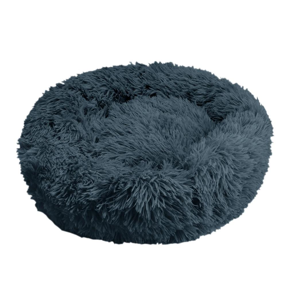 50cm Round Pet Bed Calming Dog & Cat Anti-Anxiety Donut Cuddler Round Cozy Ultra Kennel Washable Plush Cushion Winter Warm Sleep