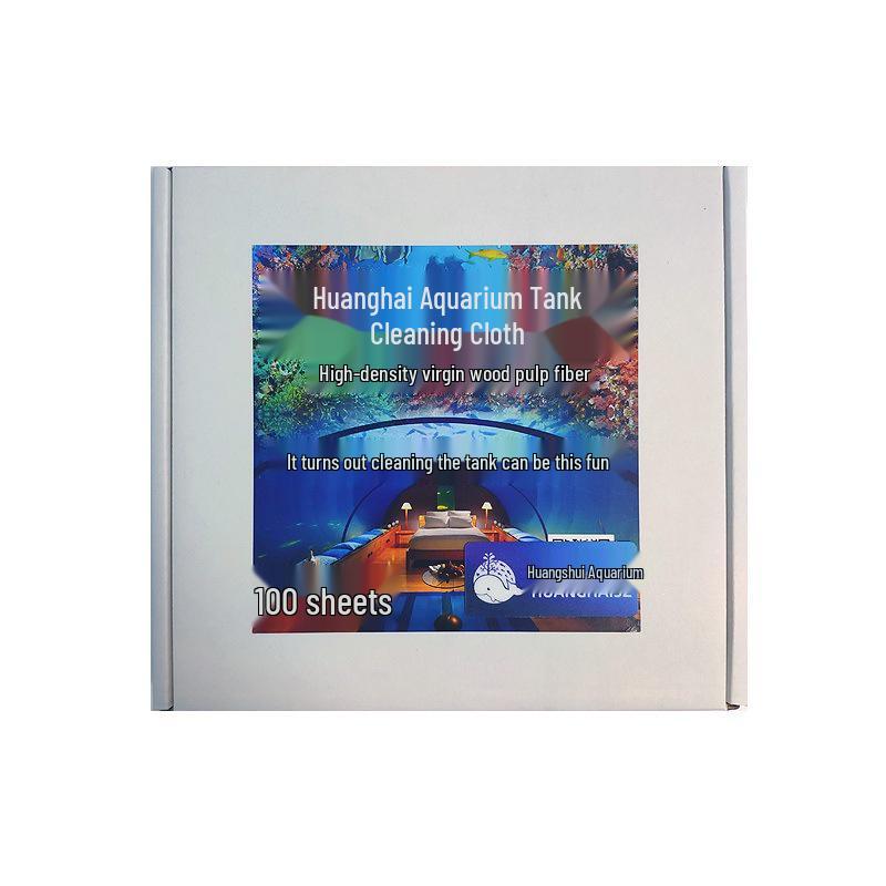 

Huanghai High-Fiber Glass Cleaning Cloth for Fish Tanks - Absorbent, Removes Salt Stains, Lint-Free, Made from Virgin Wood Pulp.