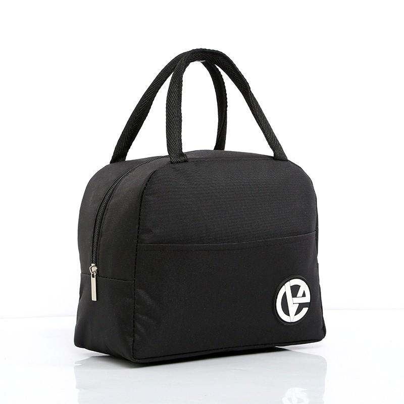 1pcs Zipper Thermal Lunch Dinner Bag Canvas Handbag Picnic Cooler Bag Breakfast Box School Children Lunch Storage Tote Food Bags