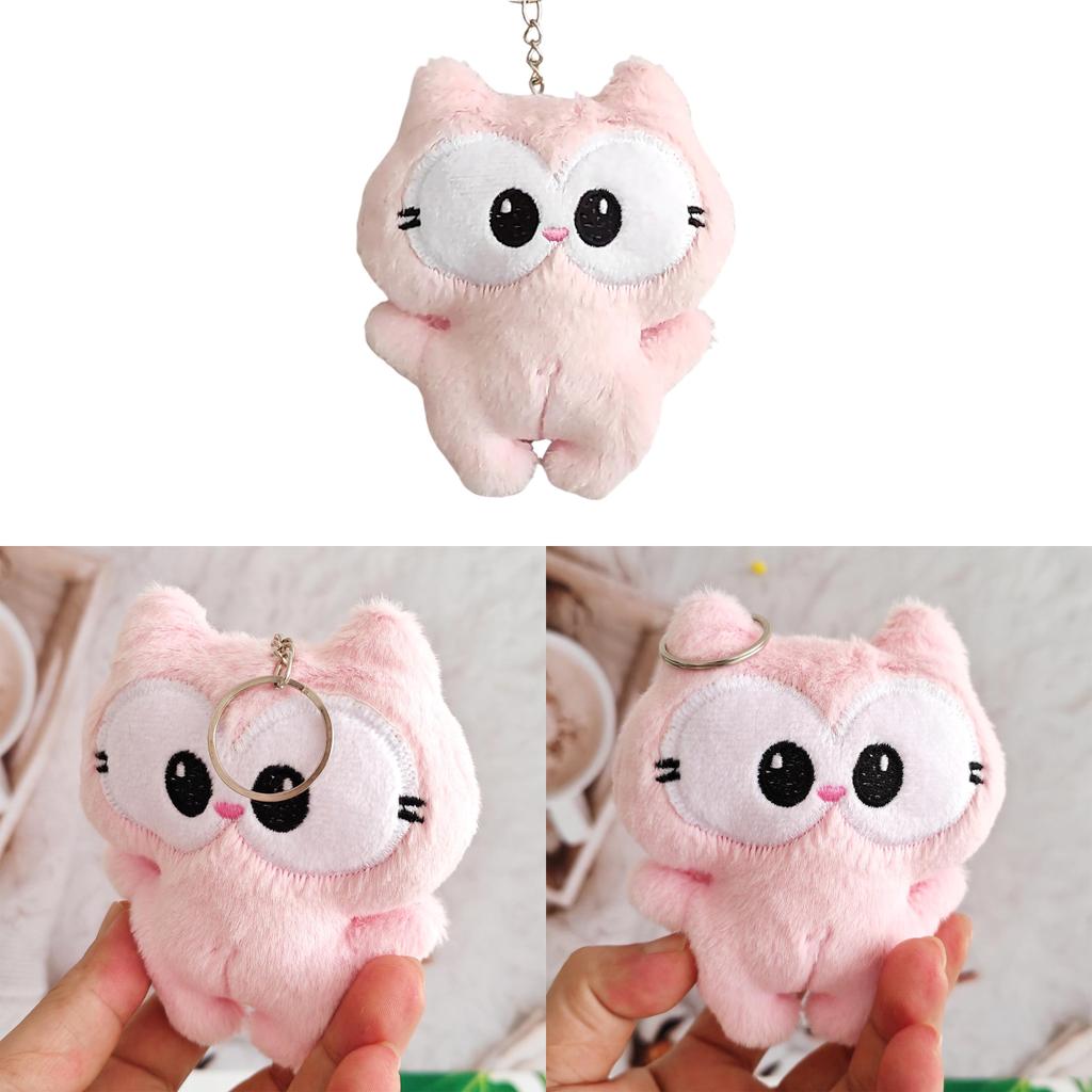 Garfield Plush Pink Keychain Stuffed Animal Doll Pendant For Kids Decoration