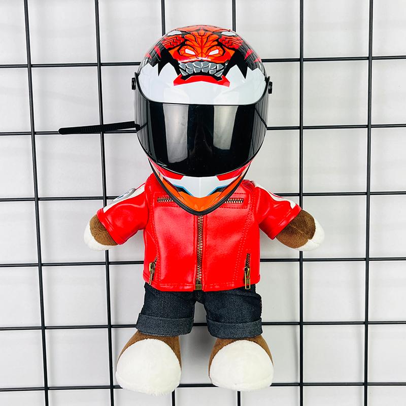 Racing Helmet Small Model Motorcycle Motorcycle Decoration Trunk Pendant Doll Home Decoration Collection Bear Helmet