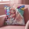 Anime Z-Zero No T-Tsukaima Cushion Cover Multi-Scene Pillow Cover for Home & Car - Reversible, Soft & Durable for Daily Use