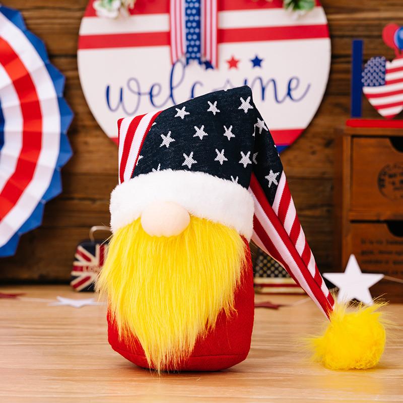 Independence Unique American Day Gnome Decoration Long Hat Doll With No Face For Celebrations Festive