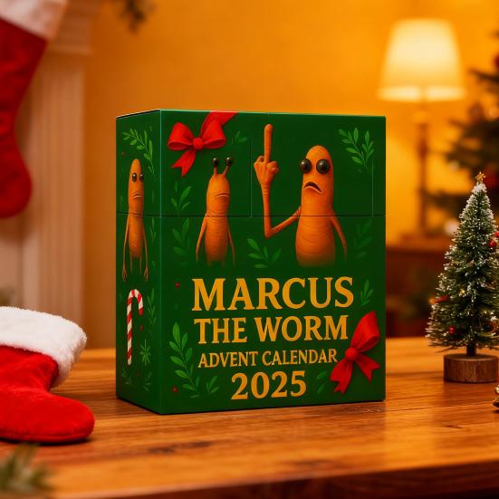 Christmas Countdown Calendar 24 Day Countdown Box 2025 Marcus The Worm