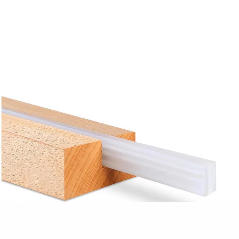 Durable Acrylic Double Sided Tabletop Sign Holder A4 A5 A6 Menu Picture Display Stand With Wood Base For Home Office