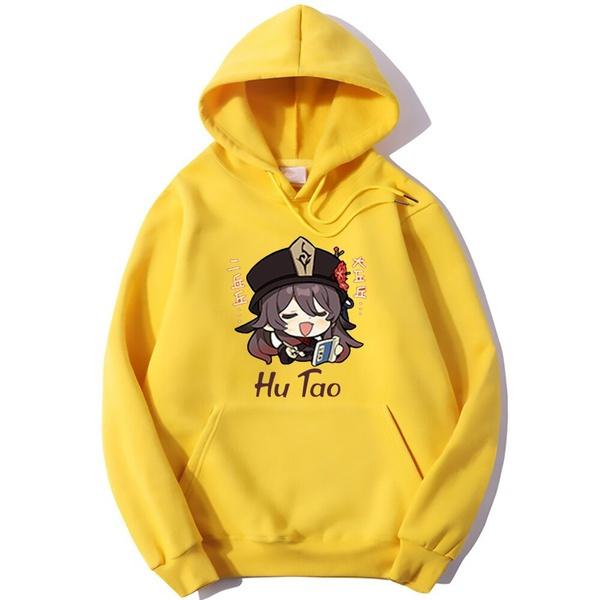 Sudadera Con Capucha Divertida Estética Suelta Hu Tao Bolsil Sudadera Con Capucha Divertida Estética Suelta Hu Tao Bolsil