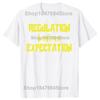 Regulation Before Expectation T Shirt Retro Autism Special Education Teacher Gift Tops Cotton Unisex Casual T-shirt EU Size