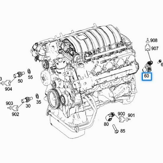 Crankshaft Sensor for Benchi W272/W156 - Model 6421530728