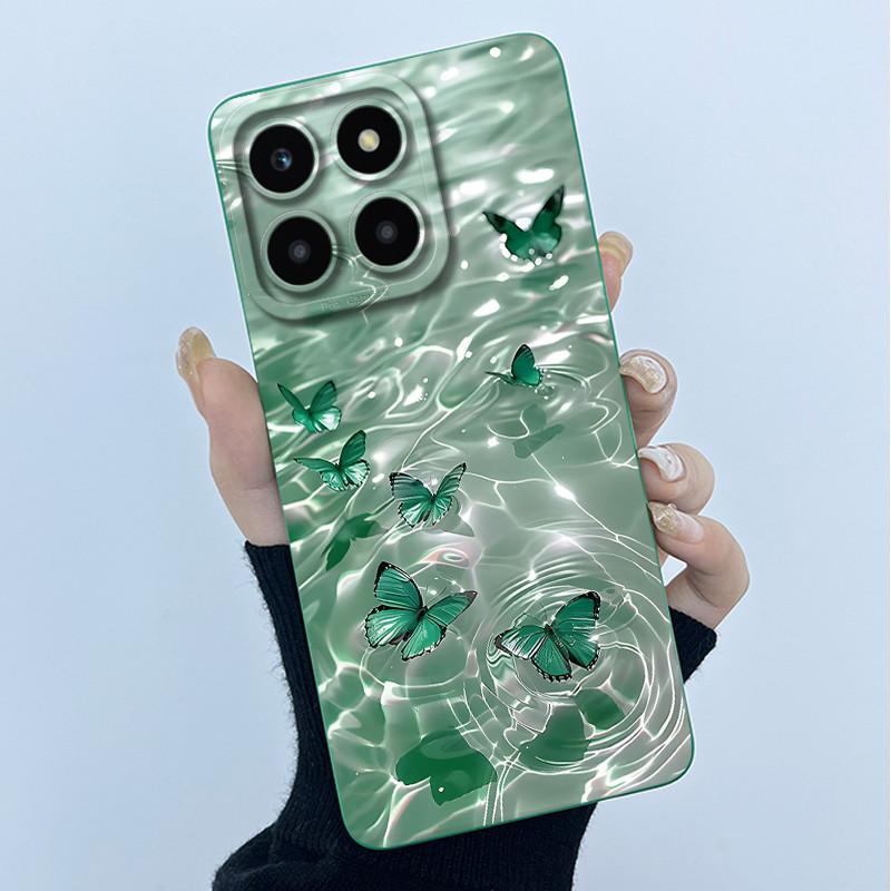 For Honor X6a X6b X6c X6 X6s Case Simplicity flower Soft Silicone Cover For HonorX6a X 6B X6 b Shell Lens Protective Phone Funda