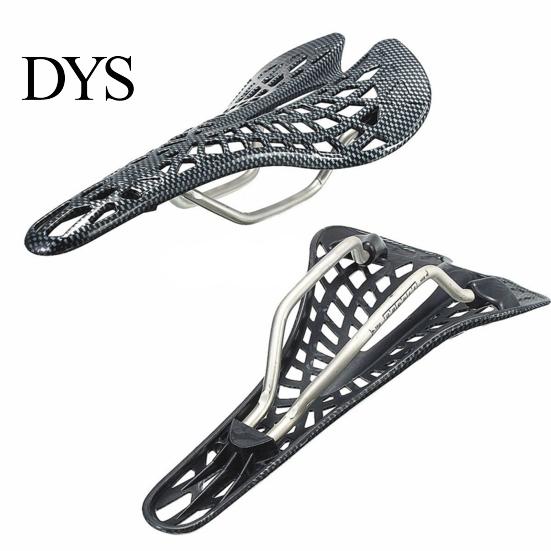 Bike Seat Cushion High Stability Stainless Steel Stand Saddle Carbon Fiber Racing Bicycle Riding Spider-web Hollow for Outdoor Cycling