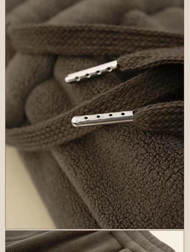 Herren Schwergewicht Fleecegefütterte Hose - Winter Freizeit Sport Schweißhose