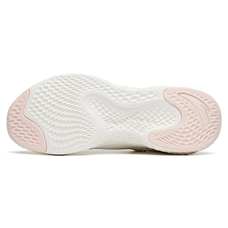 Anta Running Collection Cushioning Slip Resistant Abrasion Resistant Low Top Running Shoes Women's Pink White Gray 122115536S-2
