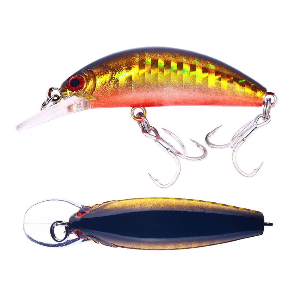 1Pcs Fishing Lure 6cm/5.5g Floating Artificial Hard Bait Bass Wobblers Lures Crankbait Hooks Tackle