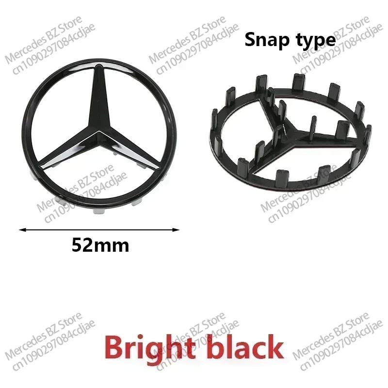 52/57mm ABS Auto Lenkrad Emblem mit Stiften Abdeckung für Mercedes Benz AMG A63 W166 W212 W213 W246 W176 W177 W205 C180 C63 W167 QL0