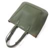 Alexander McQueen ToteBag EDGE Medium Logoprint HnadBag khaki Calfleather 762342 Used