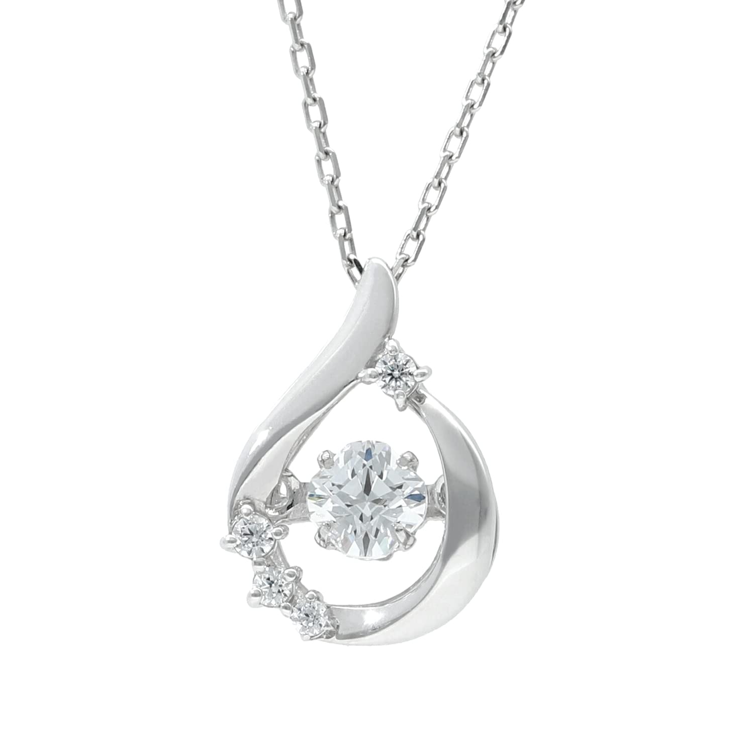 

Новое ожерелье Crossfor New York Dancing Stone Moon Drop из серебра 925 пробы для женщин [Crossfor York] [Специальное издание]