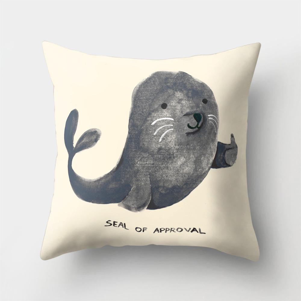 

Подушка для сиденья Laitu Офисная подушка Подушка-животное Наволочка для диванной подушки Автомобильная поясничная подушка 45 * 45 without pillow core