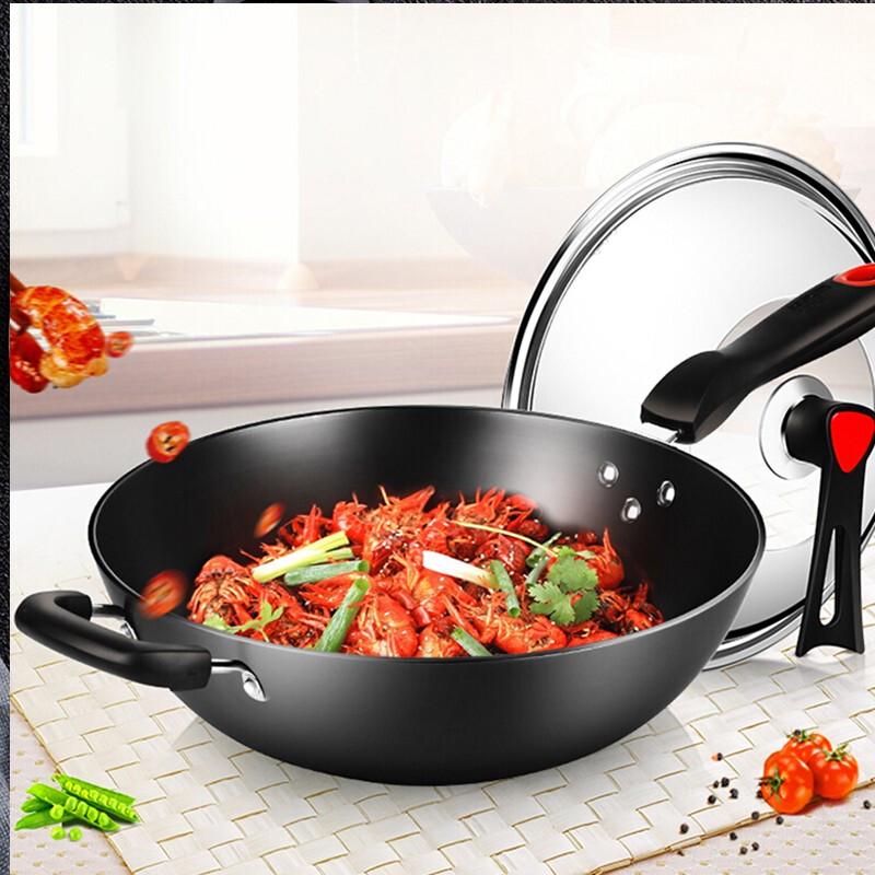 COOKER KING Heritage 34cm Cast Iron Wok