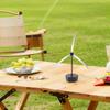 Fly  Fan USB Rechargeable Fly Fans for Food with Holographic Blades Flexible Fly  Fan for Picnic Kitchen Party