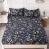 Flower Strawberry Print Bed Cover Dustproof Fabric Bedspread Mattress Protective
