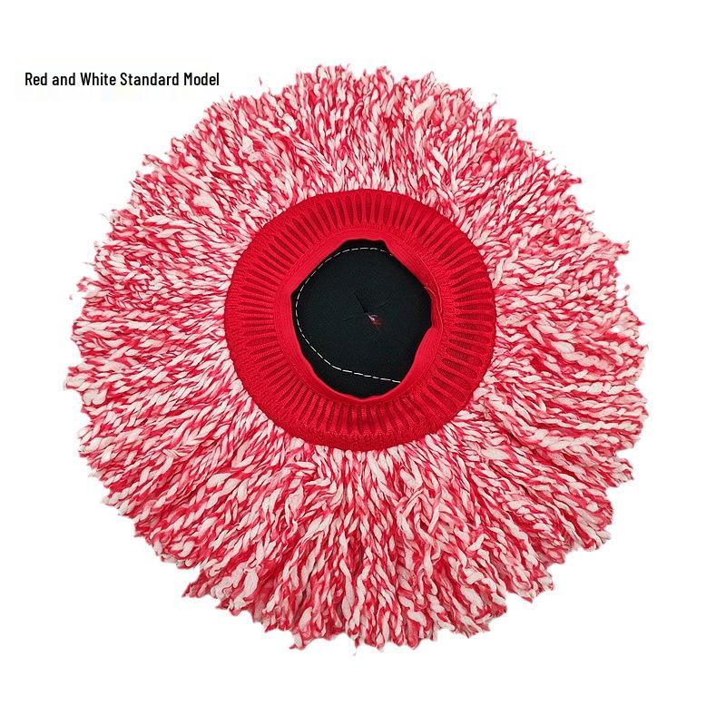 Universal Slip-on Spin Mop Head - Thick, Elastic, Colored Floor Cleaning Replacement Head