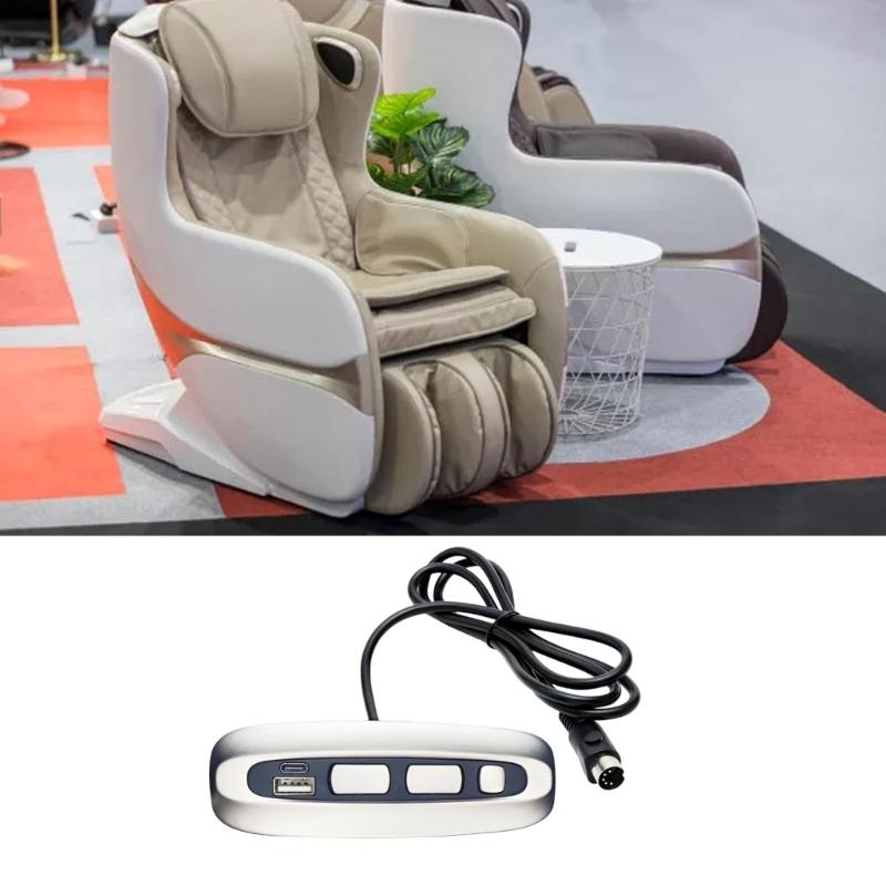 Adjustable Motorized Lounges Chair Switches Build In USB C Charging Port ABS Frame Support Simple to Operate for Homes