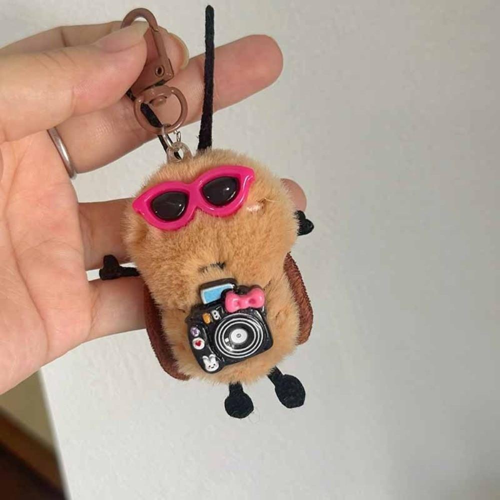 Bag Hanging Plush Cockroach Pendant Ornaments Car Key Ring Personality Cockroach Keychain Gifts