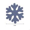 100Pcs Wood Snowflake Embellishments Christmas DIY Gifts 3cm Decor Crafts Slices