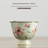 Hand-painted Gesang Flower Ceramic Teacup