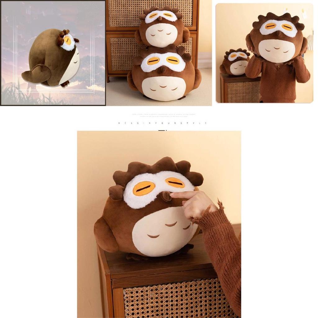 Genshin Impact Diluc Ragnvindr Owl Plush Toy Game Animal Stuffed Doll Kids Gift