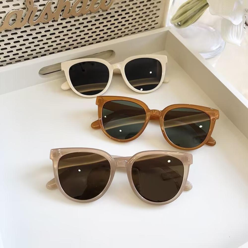 Round Frame Sunglasses Simple Fashion Sunglasses Uv400 Sunglasses Fashionable Female Eyewear For Daily Commuting Sun Vacation