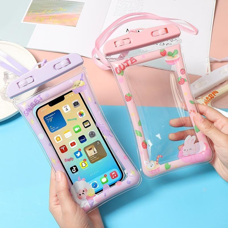 Cartoon Waterproof Phone Case Swimming Water Proof Bag Universal Underwater Phone Protector Pouch Cove