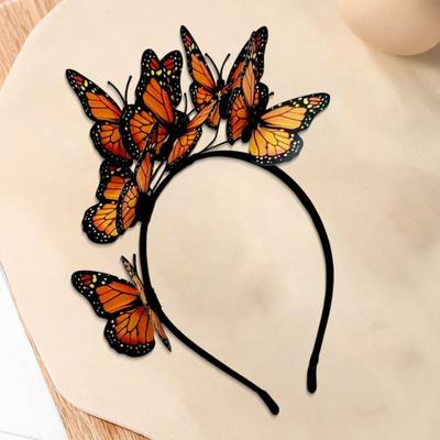 Frauen Stirnband Bunte Schmetterlinge Decor Braut Haar Band Parteien Cosplay Halloween Haar Zubehör