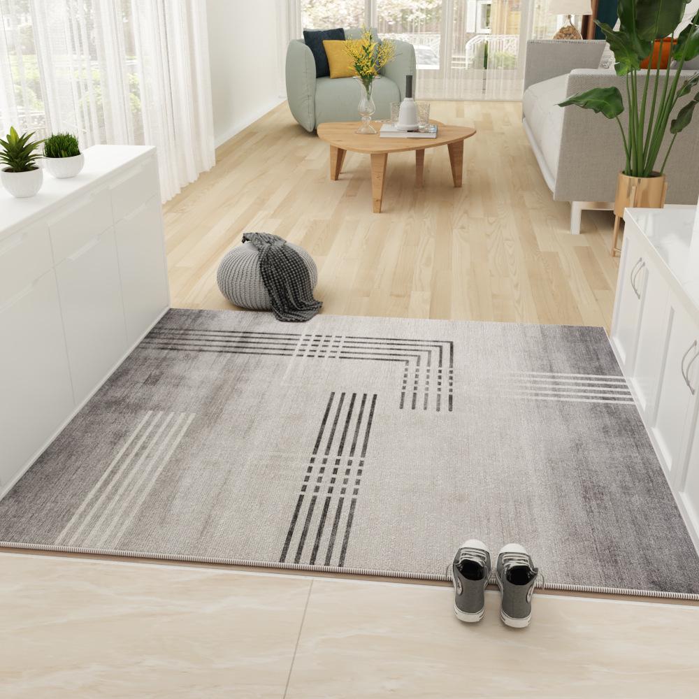 Wabi-Sabi Style Luxury Non-Slip Velvet Entrance Mat for Porch and Bedroom.