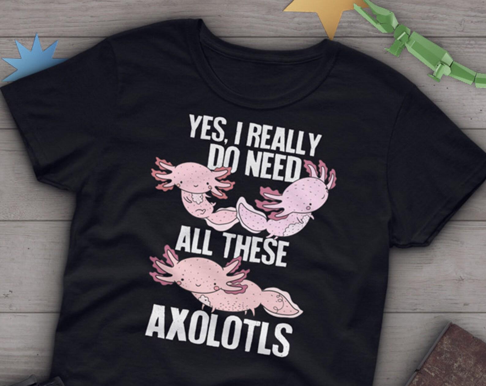 Axolotl Shirt,  , Funny Axolotl Lover Gift, Cute Mexican Walking Fish T-shirt, Axolotl Lover Tshirt, Pet Graphic Tee, Navy, Pink 140
