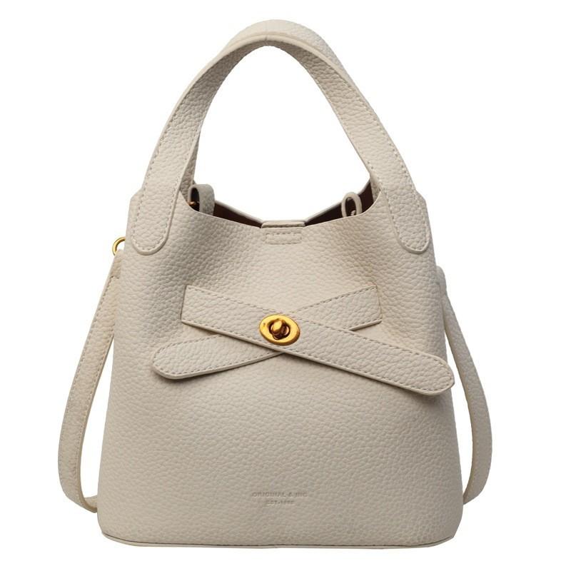 Trendy 2024 New Spring Fashion Women's Pu Bucket Bag Korean Style Crossbody Handbag