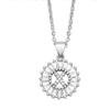 Xiyin Multicolor Zircon Copper Clavicle Chain Necklace with 26 Initial Pendants for Women