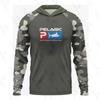 Mens Womens Quick Dry Fishing Shirt Long Sleeve Hooded UV Protection Breathable Bamboo Fiber Summer Outdoor Sport Top