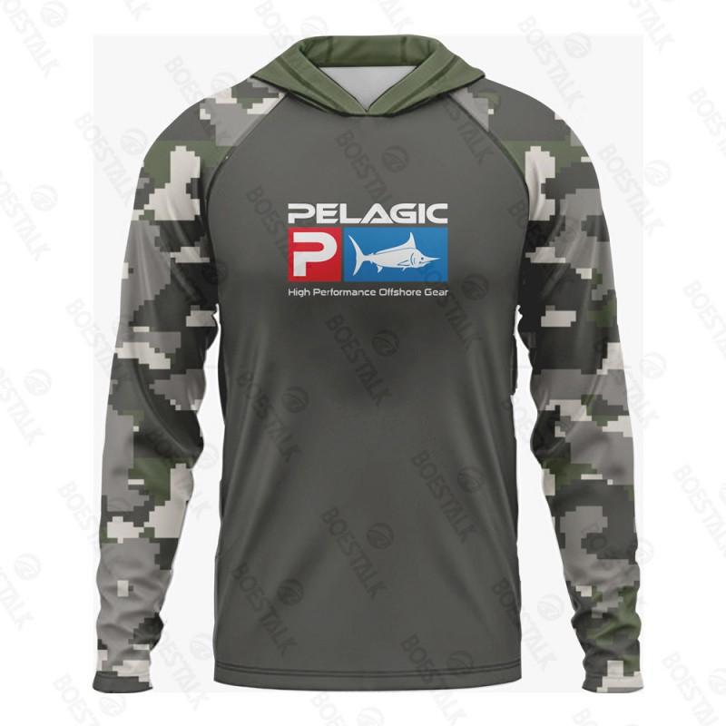 Mens Womens Quick Dry Fishing Shirt Long Sleeve Hooded UV Protection Breathable Bamboo Fiber Summer Outdoor Sport Top