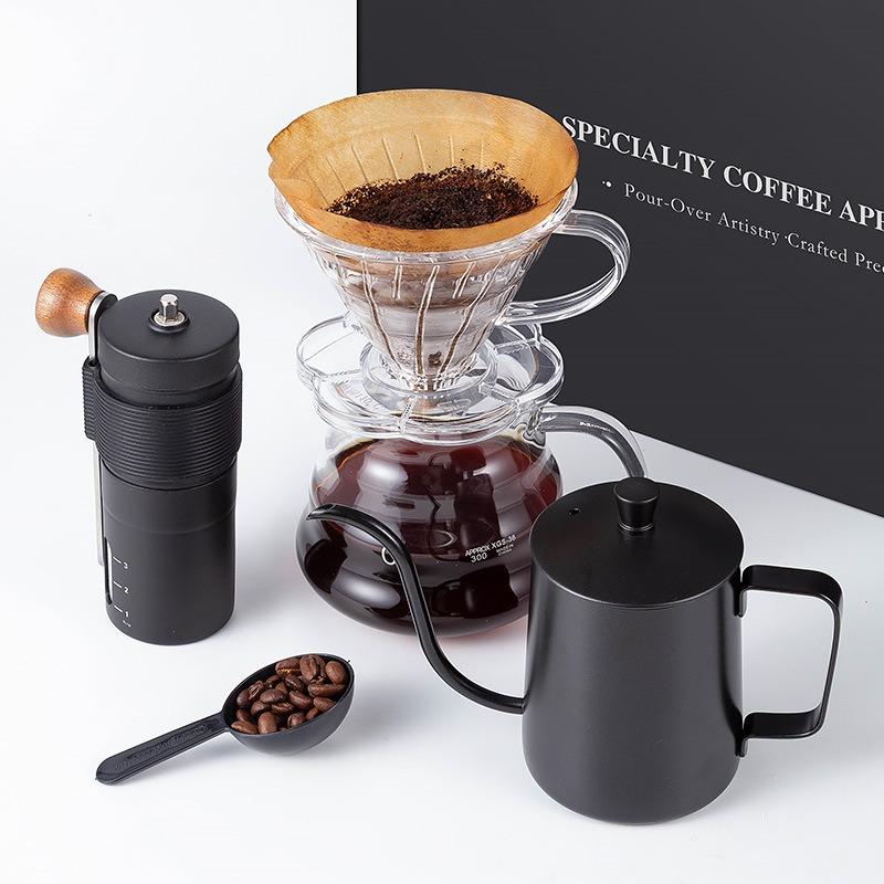Hand-poured Coffee, Drip Coffee Filter, Coffee Grinding, Hand-poured Coffee Set