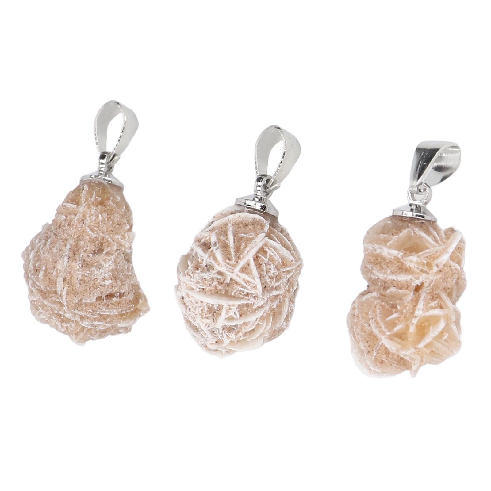 

3 шт. многоцелевой кулон из камня Desert Rose с подвеской Desert Rose для изготовления ювелирных изделий