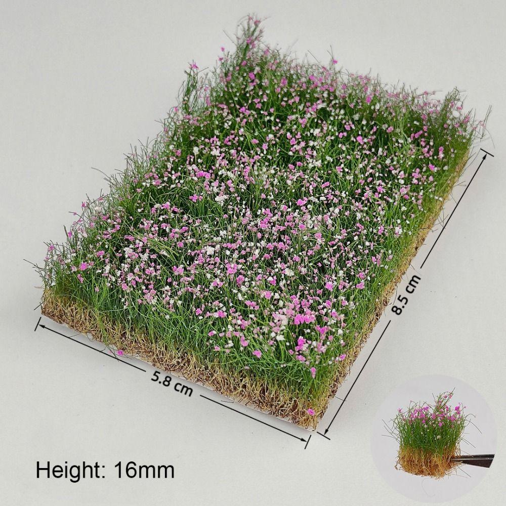 Multicolor Hand Torn Flower Clusters DIY Accessories Height 10mm/16mm Artificial Flower Cluster Sand Table Building Models
