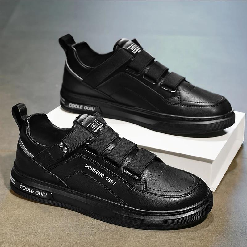 

Fashion Mens Casual Shoes White Classic Platform Men Walking Sneakers Breathable Sport Shoe Lightweight Versatile Running Shoes 44 чёрный