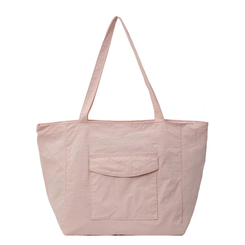 Casual big bag women 2025 new simple canvas bag fashionable portable shoulder bag large capacity commuter tote bag